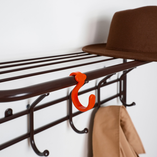 Вешалка 2-х ярусная 80см (9) Коричневый