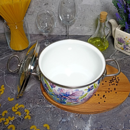 Кастрюля 3,0л сф. IRIS белосн 1SC185S