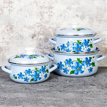 Набор Лён - 1 (голубая)