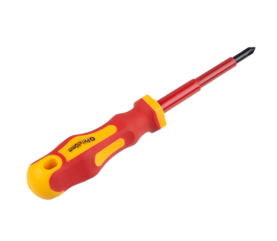 Отвертка Park диэлектрик PH1х8см для работы в установках до 1000V, крестовая 008423