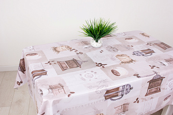 Клеенка 140см "Mirror" Кофе латте GX-130A (15044)