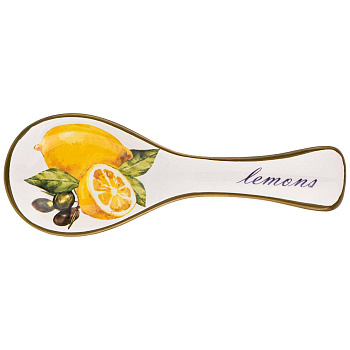 ПОДСТАВКА ПОД ЛОЖКУ AGNESS "ЛЕМОН ТРИ" 25*9*2,5 СМ (КОР=48ШТ.) (358-1575)