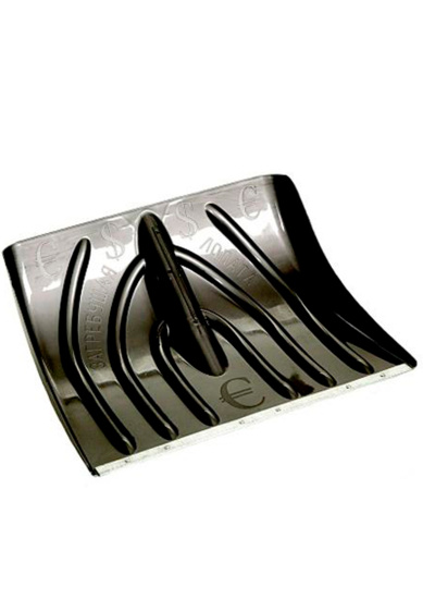 Лопата снеговая "Мастер" с металл планкой (черная)