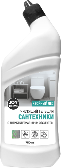Гель для сантехники с антибактериальным эффектом(хвойный лес) JOY HOME,750мл ГС003