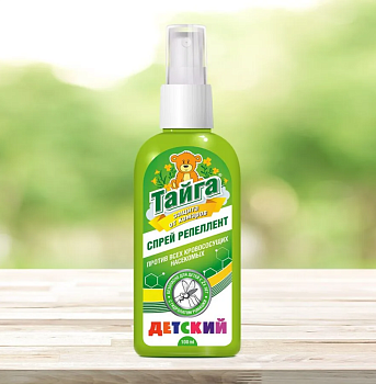 Спрей репеллентный от комаров 100мл Детский Тайга ИН-107