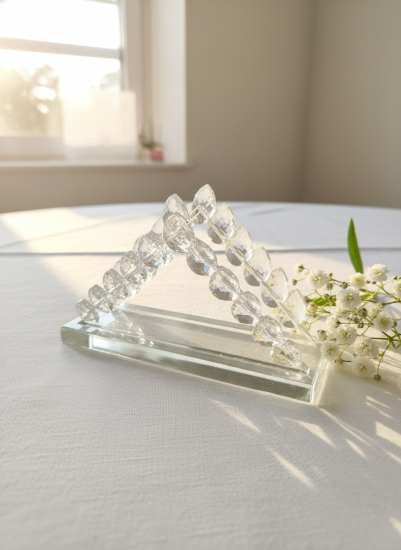 Салфетница капли стеклянная OLS-6797-21