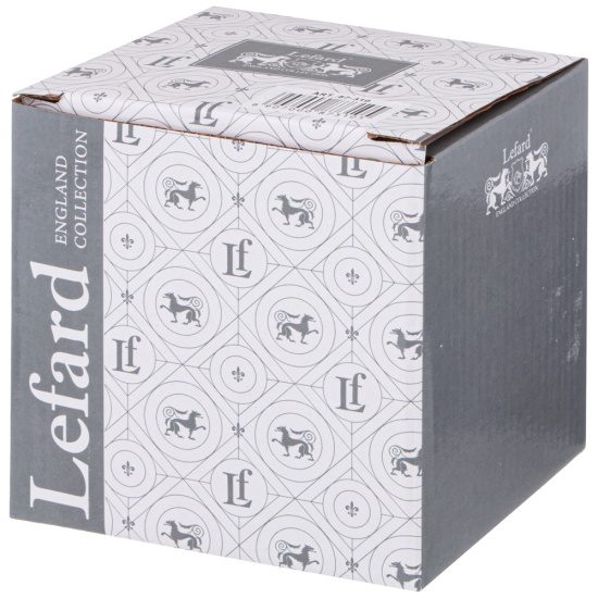 КРУЖКА СТЕКЛЯННАЯ С ФАРФОРОВЫМ СИТОМ LEFARD ЛОРИАН 420 МЛ (87-321)