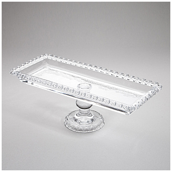 БЛЮДО СЕРВИРОВОЧНОЕ "SWEETY" НА НОЖКЕ 30Х13Х10 СМ 691-114