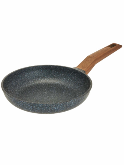 Сковорода с а/п без крышки и ручкой soft-touch д.28, линейка Гранит Серия "Мегалит 14" 0428-14