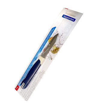 23511/913- TR Нож Multicolor для очистки овощей 7,5см синий с белым