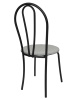 Стул "Капля" к\з стег.Сталь н.черный