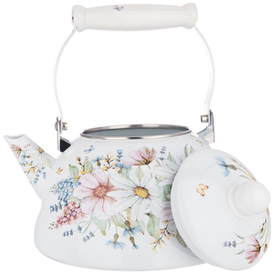 ЧАЙНИК AGNESS  ЭМАЛИРОВАННЫЙ, СЕРИЯ "ДВОРЦОВЫЙ ПАРК"3 Л (934-432)