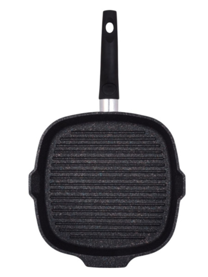 Сковорода-гриль квадратная 280*280мм со съемной ручкой АП "Granit ultra" (blue) сгкгг281а