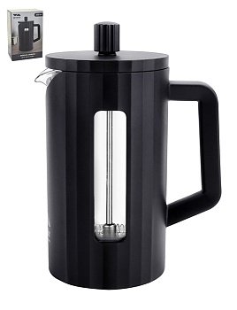 Френч-пресс Lavenir 600 мл, 1525-600BLK стекло, пластик, нержавеющая сталь 103871 