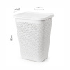 Корзина д/белья "Элемент" 55л (белый) М8901