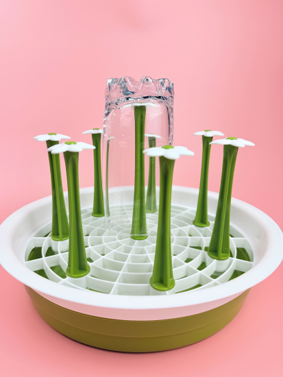 Подставка для сушки стаканов 28см круглая (пластик) цвет микс OLS-033А-63