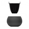 Кашпо "Жемчужина" 7л (графитовый) М8917