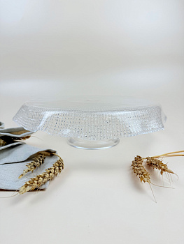 Тортница 26.5 см прозрачная IVV (реплика) OLS-8298.1