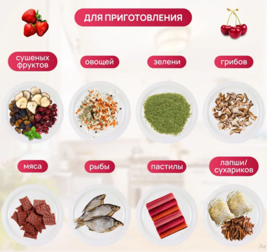 Электросушитель для овощей и фруктов "Ветерок-2" ЭСОФ 0,6/220-01 6 сит прозрачный