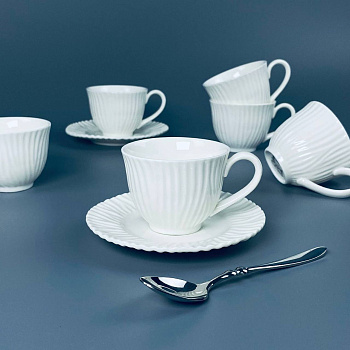 Кофейный набор 12пр. 130мл САВАННА в под.уп.(х12)Фарфор 305-315