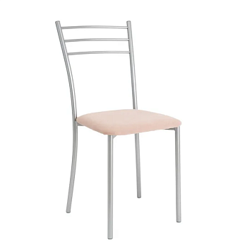 Стул "Хлоя" велюр крем (Ним 02) н.хром