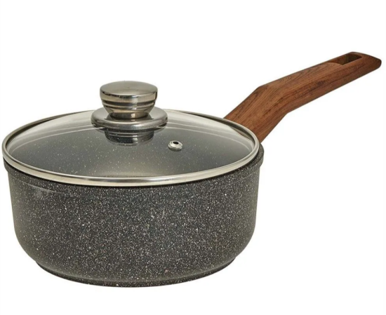 Ковш с а/п с крышкой,1,6 литра, линейка Гранит Серия "Мегалит 14" ТМ "ГАРДАРИКА" 1616-14-10