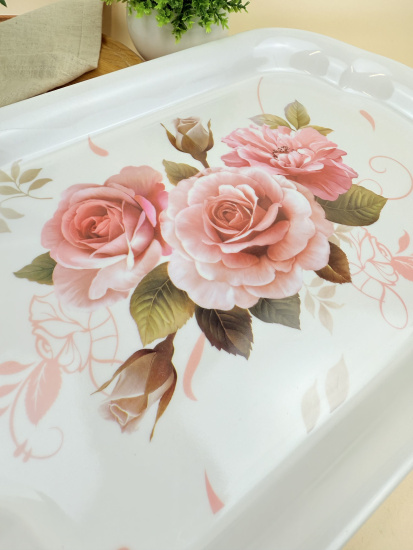 Поднос 40*27 см, 75863 прямоуг. микс пластик