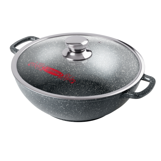 Казан 4л. 280/100 Гранит Induction лит/руч. с кр. (п/у), Икн2832аг