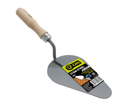 Кельма печника (овал), порошковая покраска, деревянная ручка, 320 х 105мм 02-14-010