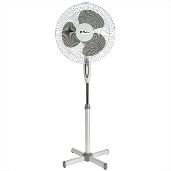 Вентилятор напольный DELTA DL-005N белый с серым