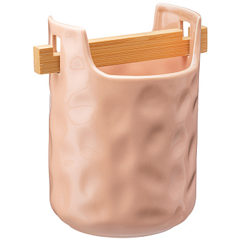 ПОДСТАВКА ПОД КУХОННЫЕ ПРИНАДЛЕЖНОСТИ BRONCO "MEADOW" 15,5*10,5 СМ ПУДРОВАЯ (КОР=12ШТ.) (474-163)