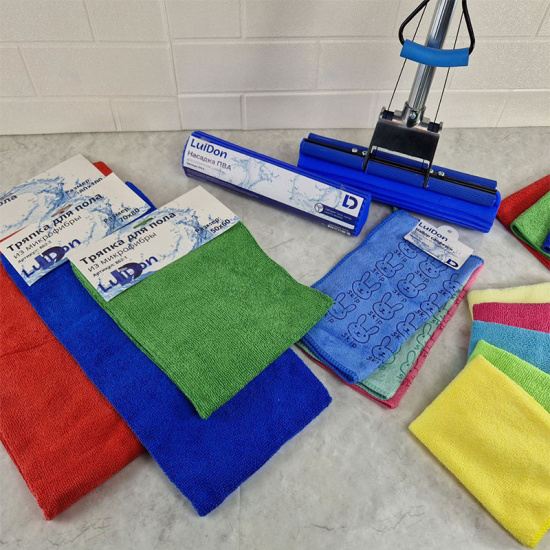 Набор салфеток из микрофибры LuiDon 3шт., 30*30см OLS-862-4 (10011)