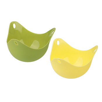 VETTA Набор форм для яиц пашот 2шт 9х6см, силикон, 2 цвета 856-196