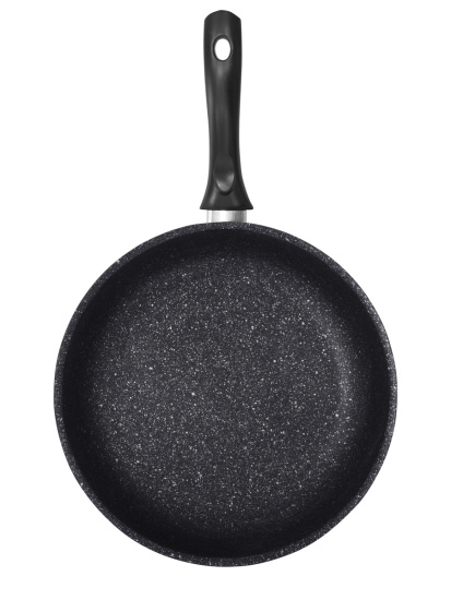 Сковорода 260мм с ручкой, ап (темный мрамор) линия "Marble Induction" смтиш260а