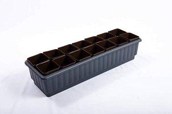Рассадник на 14 стаканчиков черный  Рассадник на 14 стаканчиков черный