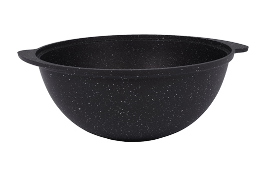 Казан для плова 3,5л со стеклянной кр.  АП (темный мрамор) кмт37а