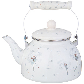 ЧАЙНИК AGNESS ЭМАЛИРОВАННЫЙ СЕРИЯ "DANDELION", 2,6 Л (943-053)