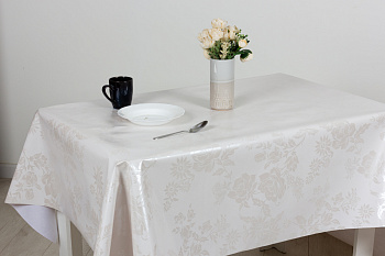 Клеенка "Mirror" 140см Белая жемчужина М82018А