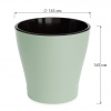 Горшок цв. "Лея" 2,2л двойной (с автополивом) (св.зеленый)  М8267