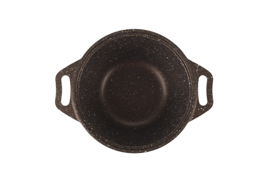 Кастрюля 1,0л со стекл. кр. АП (кофейный мрамор) кмк12а