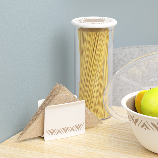 Салфетница "Эстетика" (бело-бежевый) М8740