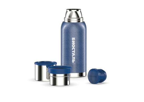 Термос "BIOSTAL-Охота" у/г с двумя чашками NВА-1000В