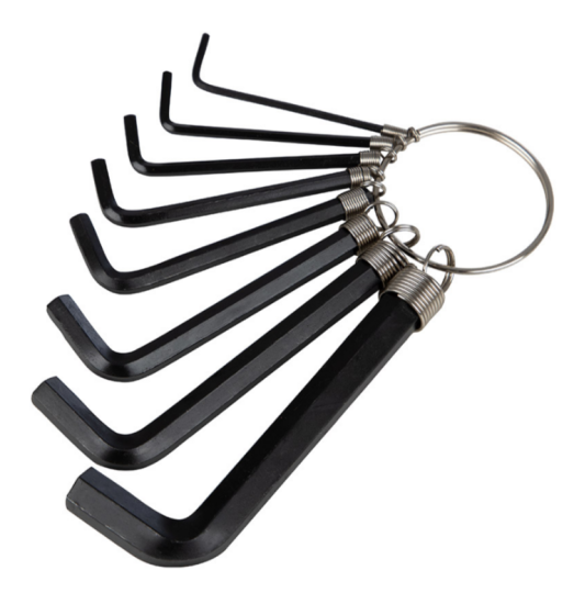 Набор ключей шестигранных на кольце 8шт 100696 Набор ключей шестигранных на кольце 8шт 100696