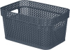 Корзина для хранения Keeplex Ajur с ручками 5л 27,1х18,3х13,7см космический серый KL411210026