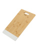 Доска разд.прямоуг. вставка белый мрамор 39.5х26х1,2см Linea Bamboo 93-BM-9-01