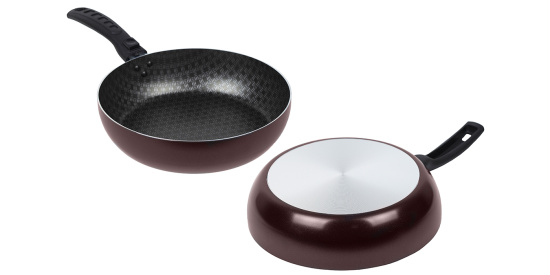 60692414 Сотейник 240мм, 1 ручка, б/кр "Кружево"