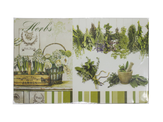 Салфетка сервировочная 26*41см Травы