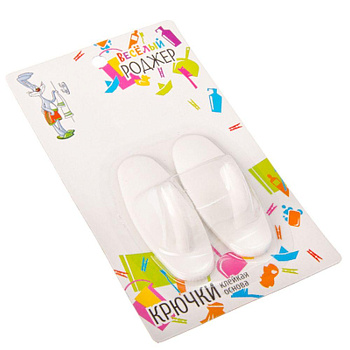 ВЕСЕЛЫЙ РОДЖЕР Крючки самоклеющиеся на блистере 2 шт WF-205 (440-130)