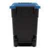 Бак для мусора 65л на колес синий М4664