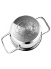 Кастрюля 0,8л. с крышкой нержавеющая сталь 3-х сл. капсульное дно НМ 5312 (12 см)